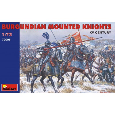 BURGURDIAN MOUNTED KNIGHTS ( XV CENTURY ) - 1/72 SCALE - MINIART 72006